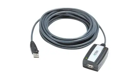 Produktfoto 1 von Aten Stecker UE250 USB-Kabel, USB Typ A Buchse / USB Typ A, 5 m USB 2.0