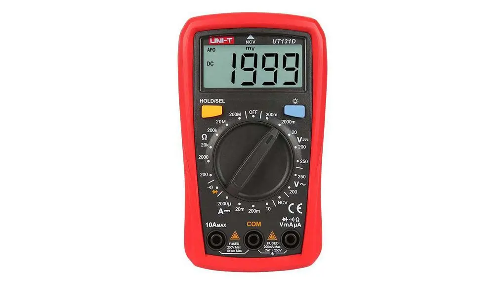 Produktfoto 1 von UNI-T UT131D Tragbar LCD Digital-Multimeter 250 V ac 10 A dc, 200 mΩ