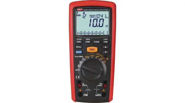 Produktfoto 1 von UNI-T UT505A Isolationsprüfer 6 V ac/dc, 500mA, 6 V ac/dc Isolationsprüfer 20 GΩ CAT III, CAT IV