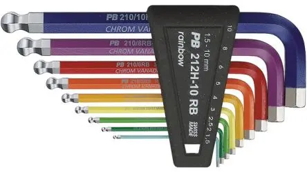 PB SWISS TOOLS Sechskantschlüsselsatz 9 L Metrisch