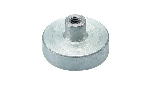 Sura Magnets Zylindrisch Magnet, Gewinde M4, Ø 32 mm x 16 mm, Zugkraft 350 N