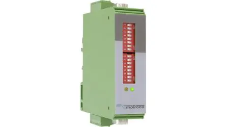 Produktfoto 1 von Motrona Serie PU Signalkonverter 30V dc, 5 V dc, RS422 5 → 30 V dc EIN / TTL, RS422, HTL 3.5 → 28.5 V AUS DIN-Hutschiene