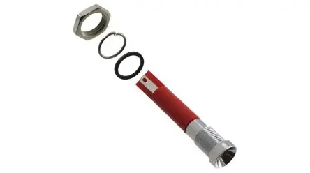 Produktfoto 1 von APEM Q8R Panel-LED, Lötanschluss 24V 8 mm, IP67