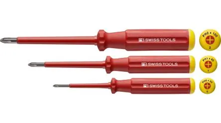 Produktfoto 1 von PB SWISS TOOLS Schraubendrehersatz Phillips, 3-teilig Phillips