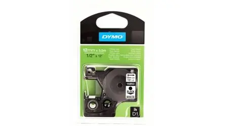 Produktfoto 1 von Dymo Beschriftungsband Schwarz für LabelManager auf Weiß 3.5 m 12 mm 3.5 m 12 mm
