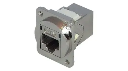 Produktfoto 1 von TUK Limited, D Universal Ethernet-Verbinder, Kat. 6, Typ Abgeschirmt, L 1 mm, Typ Kupplung mit Innengewinde