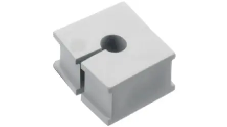 Produktfoto 1 von Icotek QT Single Kabeltülle 3 mm, Typ Kabeltülle bis Ø 4 mm Elastomer Grau -40 °C min. 90 °C max.