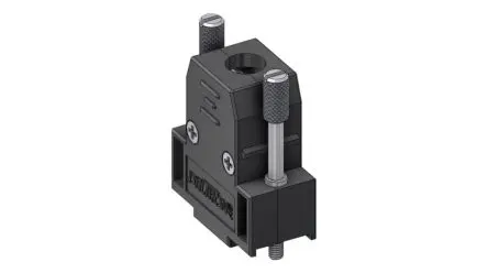 Produktfoto 1 von Deltron Connectors D-Sub-Gehäuse Gerade, D: D-SUB Zugentlastung, Schwarz, Größe DE, aus Zinklegierung
