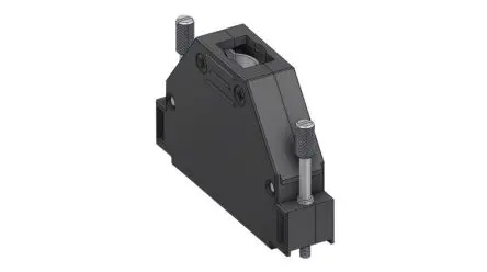 Produktfoto 1 von Deltron Connectors D-Sub-Gehäuse Gerade, D: D-SUB Zugentlastung, Schwarz, Größe DC, aus Thermoplast