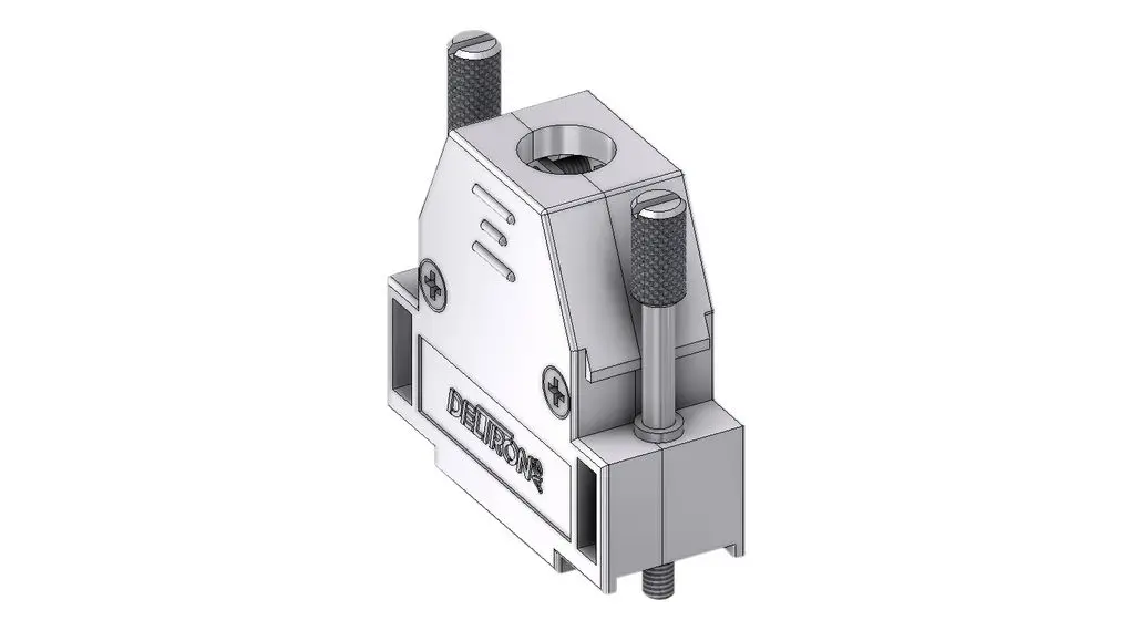 Produktfoto 1 von Deltron Connectors D-Sub-Gehäuse, D: D-SUB Zugentlastung, Grau, Größe DA, aus Thermoplast