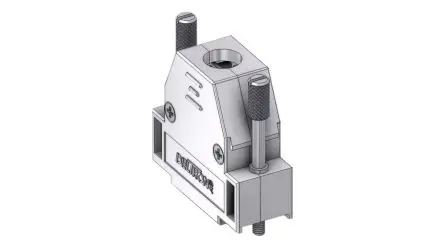 Produktfoto 1 von Deltron Connectors D-Sub-Gehäuse, D: D-SUB Zugentlastung, Grau, Größe DA, aus Thermoplast