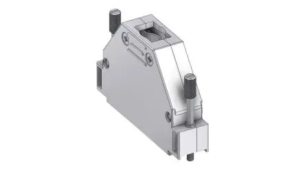 Produktfoto 1 von Deltron Connectors D-Sub-Gehäuse, D: D-SUB Zugentlastung, Grau, Größe DC, aus Thermoplast