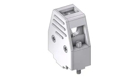 Produktfoto 1 von Deltron Connectors D-Sub-Gehäuse, D: D-SUB Zugentlastung, Grau, Größe DE, aus Thermoplast