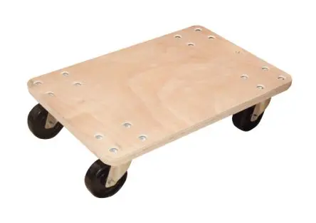 Produktfoto 1 von Guitel Hervieu Transportwagen Holz, 300 kg Last, 400mm x 600 mm x 154 mm
