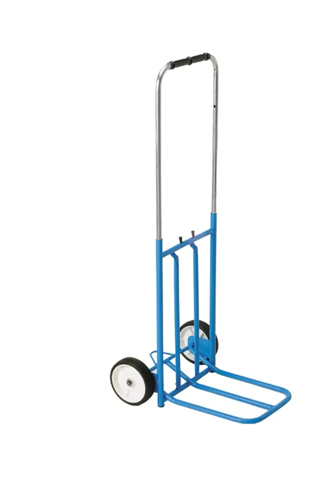 Produktfoto 1 von Guitel Hervieu Sackkarre Klappbar, Stahl, max. 80 kg, Rad ø 150 mm, Leichte Einsätze 260 mm 330 mm H.: 1070 mm
