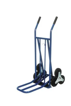 Produktfoto 1 von Guitel Hervieu Sackkarre mit Treppensteiger, Klappbar, Stahl, 335 x 425mm, max. 250kg, Rad ø 160mm, Raue Einsätze
