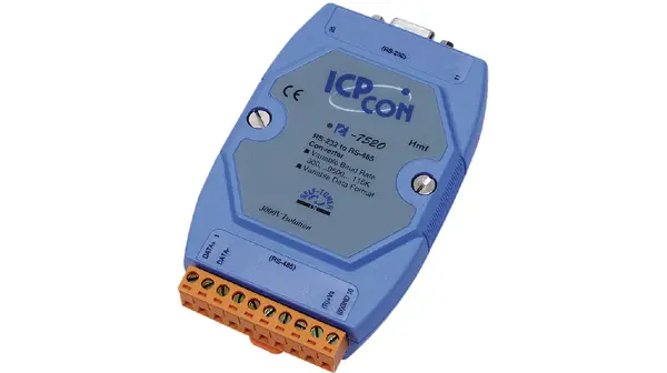 ICP-DAS Serie 7000 Schnittstellenkonverter 10/30 V dc, RS232 / RS485 DIN-Hutschiene