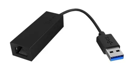 Produktfoto 1 von ICY BOX USB-Netzwerkadapter USB 3.0 Schwarz