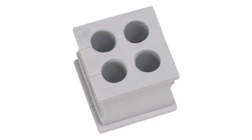 Produktfoto 1 von Icotek KT Kabeltülle 6 mm, Typ Kabeltülle bis Ø 6 mm Loch ø 6 mm Elastomer Grau -40 °C min. 90 °C max.