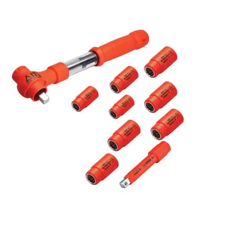 Produktfoto 1 von ITL Insulated Tools Ltd Steckschlüsselsatz 1/2 in Vierkant Standard Metall 1/2 VDE 1000V zugelassen 1-teilig