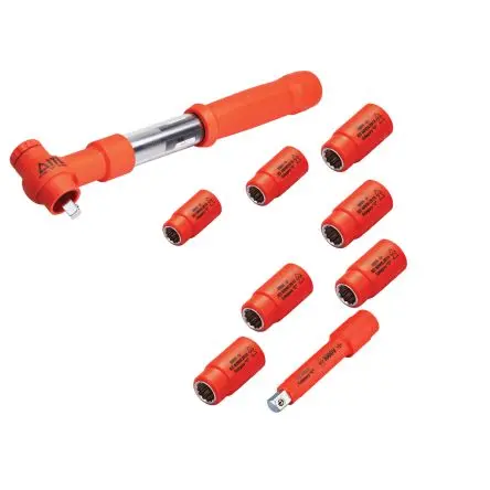 Produktfoto 1 von ITL Insulated Tools Ltd Steckschlüsselsatz 3/8 in Vierkant Standard Metall 3/8 VDE 1000V zugelassen 1-teilig