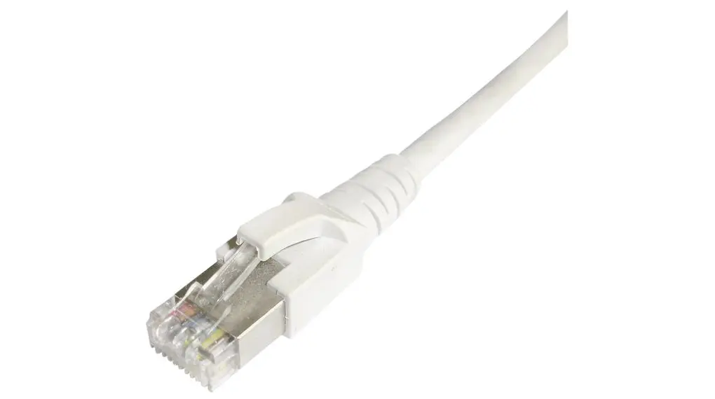Produktfoto 1 von Dätwyler Cables 65390 Cat6a Patchkabel, 1.5 m, Weiß, A Gerade Stecker, B Gerade Stecker S/FTP, Polyvinylchlorid