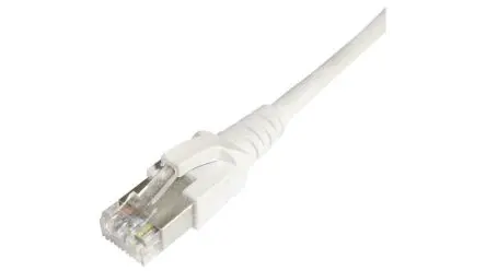Produktfoto 1 von Dätwyler Cables 65390 Cat6a Patchkabel, 1.5 m, Weiß, A Gerade Stecker, B Gerade Stecker S/FTP, Polyvinylchlorid
