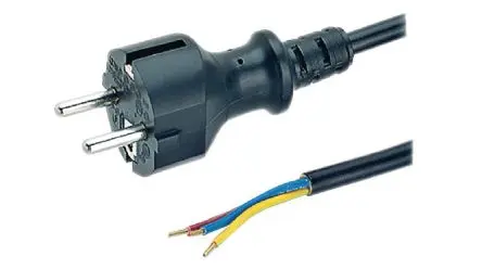 Produktfoto 1 von Feller Netzkabel, A Typ F, B Gerade, 2.5 m