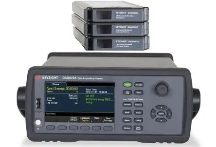 Produktfoto 1 von Keysight Technologies DAQ973SB 80 sps Datenerfassung 6-Kanal, USB, LAN, GPIB-Anschluss, 6.5 Digits