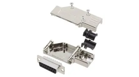 Produktfoto 1 von Encitech Connectors D-Sub-Gehäuse, D: D-SUB, Grau, Größe DA, aus Stahl
