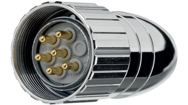 Produktfoto 1 von binder 814 M23 Industrie-Rundsteckverbinder Stecker 12-polig Stecker 12A Kabel IP40
