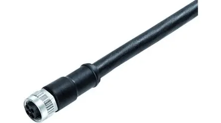 Produktfoto 1 von binder 813, 4-polig Verbindungskabel, M12, Gerade Stecker 4 / M12, Gerade Stecker, Länge 5 m