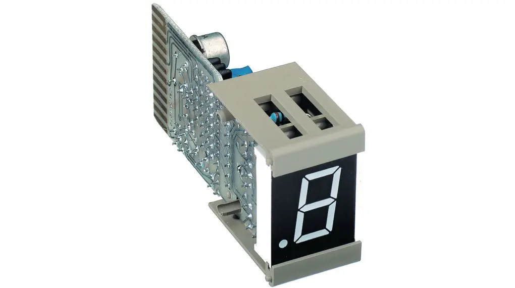 Crameda Intersys 815 LED-Anzeige 7 Segmente 1 Zeichen, Rot Links Zeichenhöhe 16 mm Panel