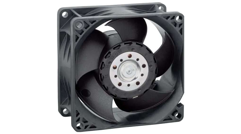 Produktfoto 1 von ebm-papst dc-Axiallüfter, 24 VDC / 10.8W, 80 x 80 x 38mm, 132m³/h