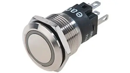 Produktfoto 1 von EAO 82 Druckschalter Gelb Beleuchtet Tastend Panel Ø 22 mm, 1 Wechsler / 3A 240 V dc 240 V ac, IP65
