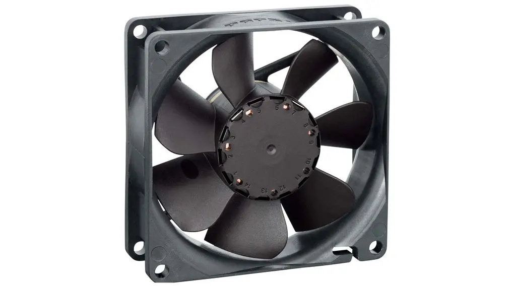 Produktfoto 1 von ebm-papst dc-Axiallüfter, 24 VDC / 1.1W, 80 x 80 x 25.4mm, 42m³/h