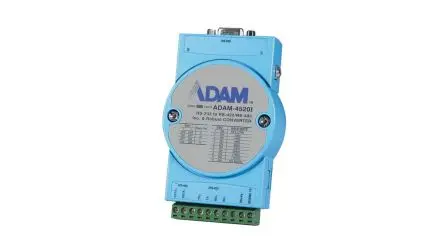 Produktfoto 1 von Advantech Serie ADAM Seriell-Umsetzer 10V dc, 30 V dc, RS232 / RS485, RS422 DIN-Hutschiene