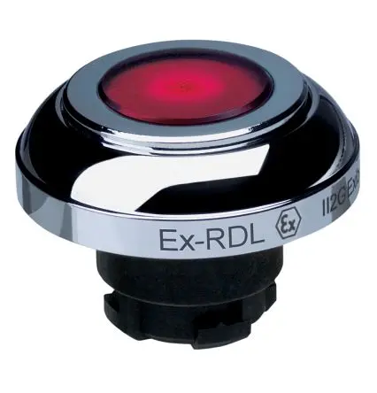 Produktfoto 1 von Schmersal EX-RDL Drucktastenkopf Ø 22.3 mm, Rot Tastend Beleuchtet IECEx Pilzkopf
