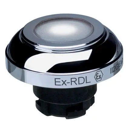 Produktfoto 1 von Schmersal EX-RDL Drucktastenkopf Ø 22.3 mm, Weiß Tastend IECEx Pilzkopf
