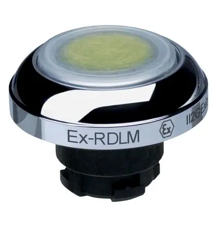 Produktfoto 1 von Schmersal EX-RDL Drucktastenkopf Ø 22.3 mm, Gelb Tastend IECEx Pilzkopf Aluminium