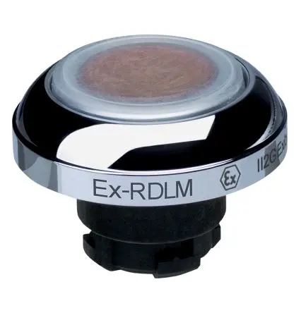 Produktfoto 1 von Schmersal EX-RDL Drucktastenkopf Ø 22.3 mm, Orange Tastend IECEx Pilzkopf