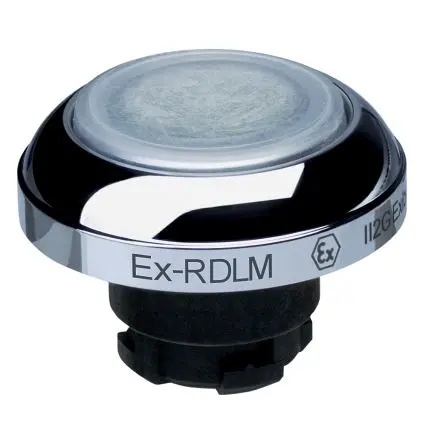 Produktfoto 1 von Schmersal EX-RDL Drucktastenkopf Ø 22.3 mm, Weiß Tastend IECEx Pilzkopf