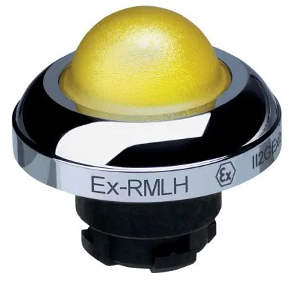 Produktfoto 1 von Schmersal EX-RMLH Drucktastenkopf Ø 22.3 mm, Gelb Tastend IECEx Pilzkopf