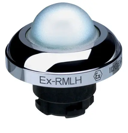 Produktfoto 1 von Schmersal EX-RMLH Drucktastenkopf Ø 22.3 mm, Weiß Tastend IECEx Pilzkopf