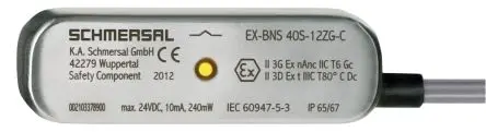Produktfoto 1 von Schmersal EX-BNS 40S Magnetisch 10m Kabel Berührungsloser Sicherheitsschalter aus Edelstahl, 2 Öffner, Schließer (NO),