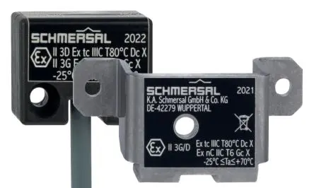 Produktfoto 1 von Schmersal EX-BNS 250 Magnetisch 5-m-Kabel Berührungsloser Sicherheitsschalter 24V dc aus Glasfaserverstärkter