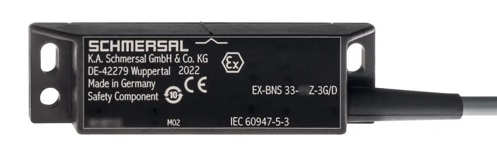 Produktfoto 1 von Schmersal EX-BNS 33 5m Kabel Berührungsloser Sicherheitsschalter aus Glasfaserverstärkter Thermoplast 100V ac/dc,