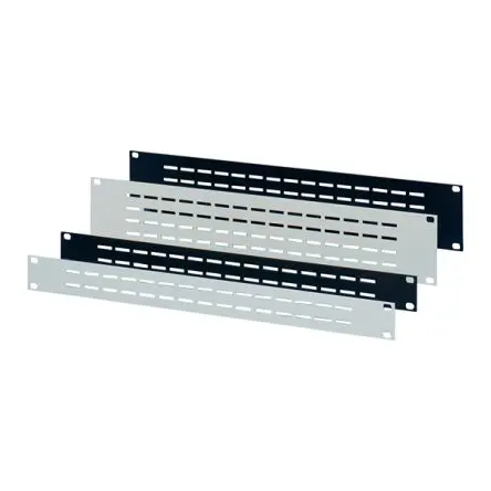 nVent SCHROFF Aluminium Frontplatte 1 U x 95 TE Belüftet, Weiß 483 mm 483mm