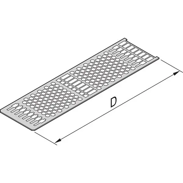 Produktfoto 1 von nVent SCHROFF 34812 Deckelplatte, Deckelplatte für Seitenwände, Stahl, 10 Per Pack Stück
