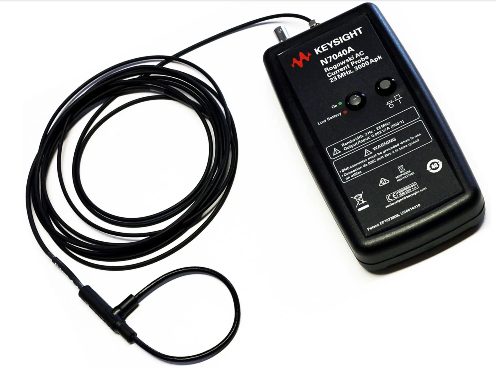 Keysight Technologies N704 N7040A Stromfühler AC, Rogowski-Spule 500:1 dB 23 MHz BNC